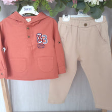 Load image into Gallery viewer, Boys Lightweight Cream and Rust Set