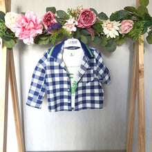 Load image into Gallery viewer, Boys Blue Check Shirt and Vest Set