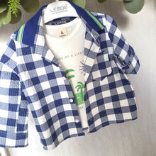 Load image into Gallery viewer, Boys Blue Check Shirt and Vest Set