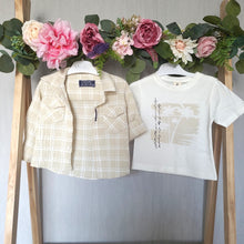 Load image into Gallery viewer, Boys Neutral Tone Shirt and T-shirt Set