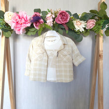 Load image into Gallery viewer, Boys Neutral Tone Shirt and T-shirt Set