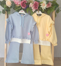 Load image into Gallery viewer, Girls Flare Bottoms and Hoodie Set