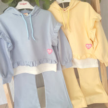 Load image into Gallery viewer, Girls Flare Bottoms and Hoodie Set