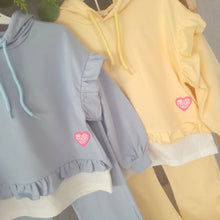 Load image into Gallery viewer, Girls Flare Bottoms and Hoodie Set