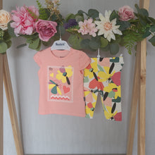 Load image into Gallery viewer, Girls Tropical Floral Legging Set