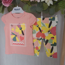 Load image into Gallery viewer, Girls Tropical Floral Legging Set