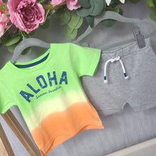 Load image into Gallery viewer, Minoti Dip Dye T-Shirt & Jersey Short Set