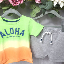 Load image into Gallery viewer, Minoti Dip Dye T-Shirt & Jersey Short Set