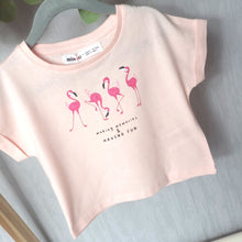 Load image into Gallery viewer, Girls Pink Flamingo T-Shirt