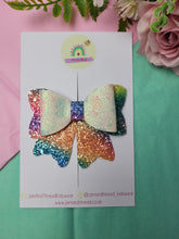 Load image into Gallery viewer, Multicolured mermaid Layla hair bow