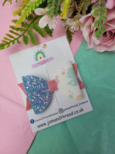 Load image into Gallery viewer, Medium Dolly Bow-Blue Mermaid