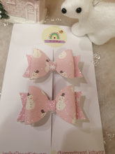 Load image into Gallery viewer, Pink Snowman Small Dolly Duo