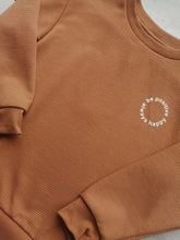 Load image into Gallery viewer, Light Brown/Tan Ribbed Sweatshirt