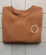 Load image into Gallery viewer, Light Brown/Tan Ribbed Sweatshirt