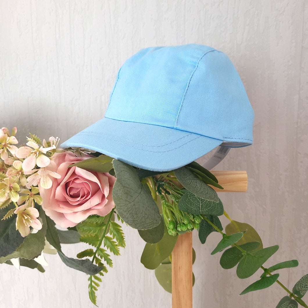 Baby Boys Hard Brim Cap- Sky