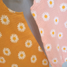Load image into Gallery viewer, Daisy Dungaree Romper and Sun Hat

