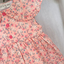 Load image into Gallery viewer, Baby Girls Pink Ditsy Print Lined Dress
