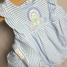 Load image into Gallery viewer, Baby Girls Organic Romper &amp; Sun Hat
