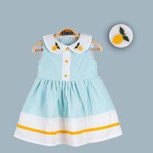 Load image into Gallery viewer, Girls Lemon Themed Dress
