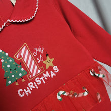 Load image into Gallery viewer, Baby Girls 1st Christmas Babygrow
