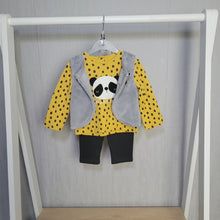 Load image into Gallery viewer, Baby Girls Gilet, Top &amp; Legging Set
