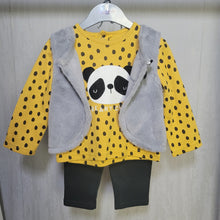 Load image into Gallery viewer, Baby Girls Gilet, Top &amp; Legging Set
