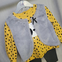 Load image into Gallery viewer, Baby Girls Gilet, Top &amp; Legging Set
