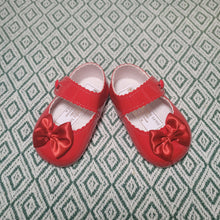 Load image into Gallery viewer, Baypods|Girls Bow Soft Sole Shoes-Red
