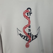 Load image into Gallery viewer, White T-Shirt with Anchor Design

