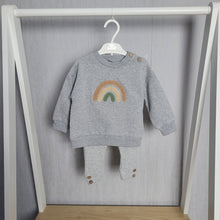 Load image into Gallery viewer, Baby Boys Grey Rainbow Legging Set
