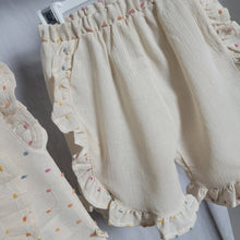 Load image into Gallery viewer, Baby Girls Cream Polka Dot Shorts Set
