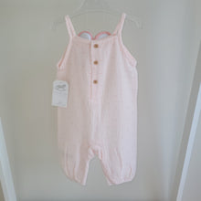 Load image into Gallery viewer, Baby Girls Muslin Pink Polka Dot Romper With Shoes

