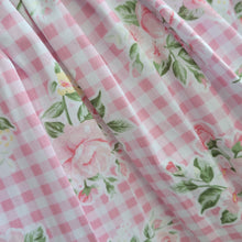 Load image into Gallery viewer, Baby Girls Pink and White Gingham and Floral Dress
