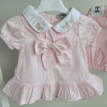 Load image into Gallery viewer, Baby Girls Traditional Pink Shorts Set
