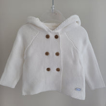 Load image into Gallery viewer, Cream Knit Hooded Cardigan
