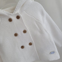 Load image into Gallery viewer, Cream Knit Hooded Cardigan
