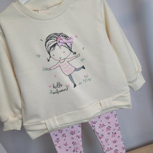 Load image into Gallery viewer, Girls 2-Piece Sweat and Leggings Set
