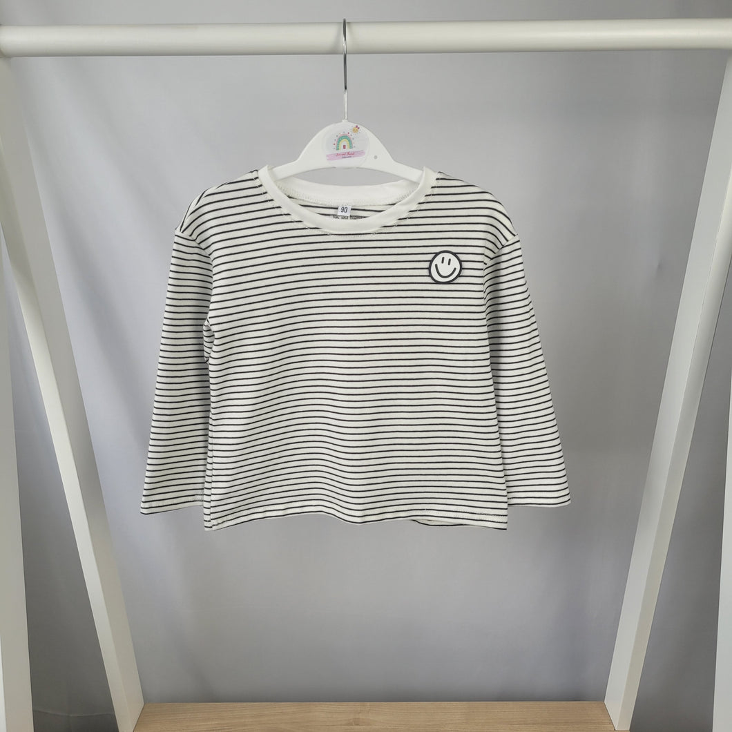 Black and White Stripe Top