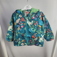 Load image into Gallery viewer, Teal Floral Bunny Rain Jacket
