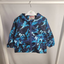 Load image into Gallery viewer, Blue Camo Rain Jacket
