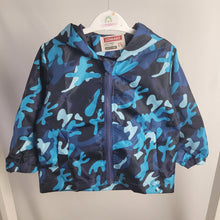 Load image into Gallery viewer, Blue Camo Rain Jacket
