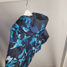 Load image into Gallery viewer, Blue Camo Rain Jacket
