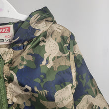 Load image into Gallery viewer, Green Camo Dinosaur Rain Jacket
