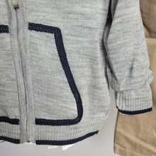 Load image into Gallery viewer, Boys Grey Knitted Zip Cardigan, Shirt &amp; Chinos Set
