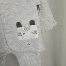 Load image into Gallery viewer, Unisex Baby Ribbed Set-Zebra

