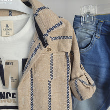 Load image into Gallery viewer, Boys Striped Shirt, Jeans And Vest Set
