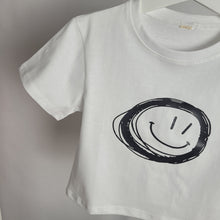 Load image into Gallery viewer, White Smiley Face T-Shirt
