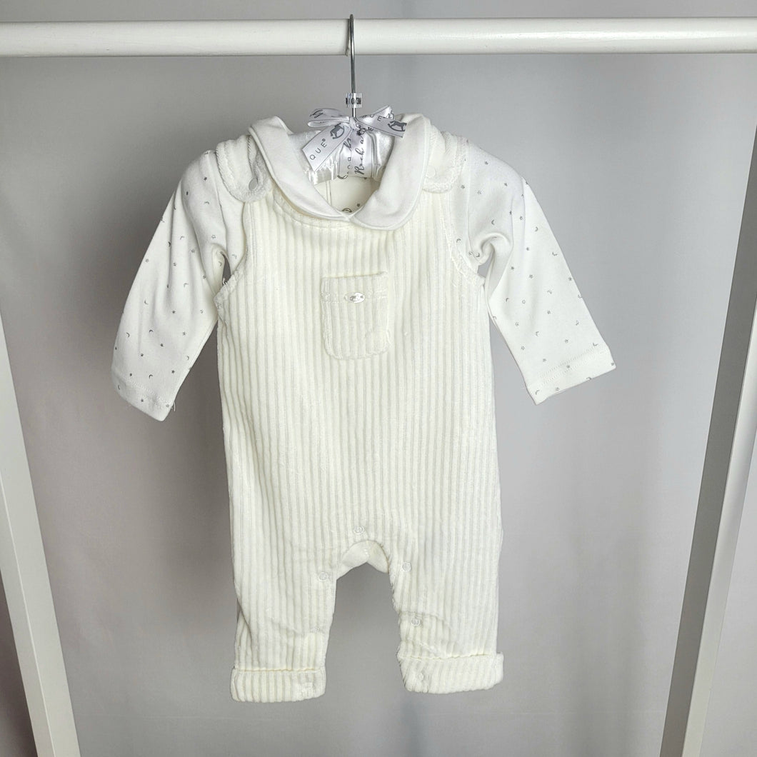 Baby Ivory Unisex Dungaree Set