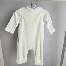 Load image into Gallery viewer, Baby Ivory Unisex Dungaree Set
