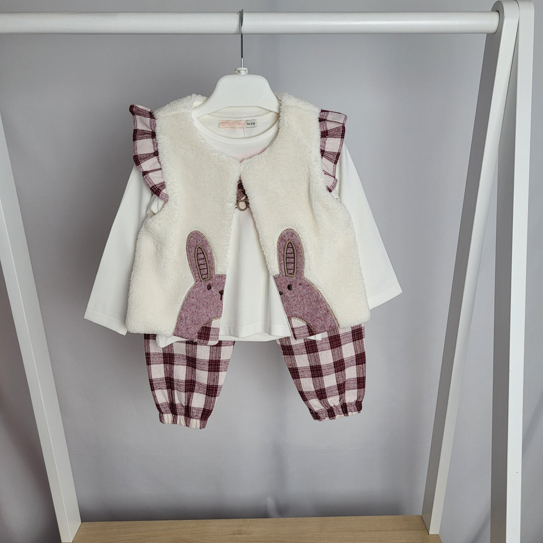 Baby Girls 3-Piece Bunny Set